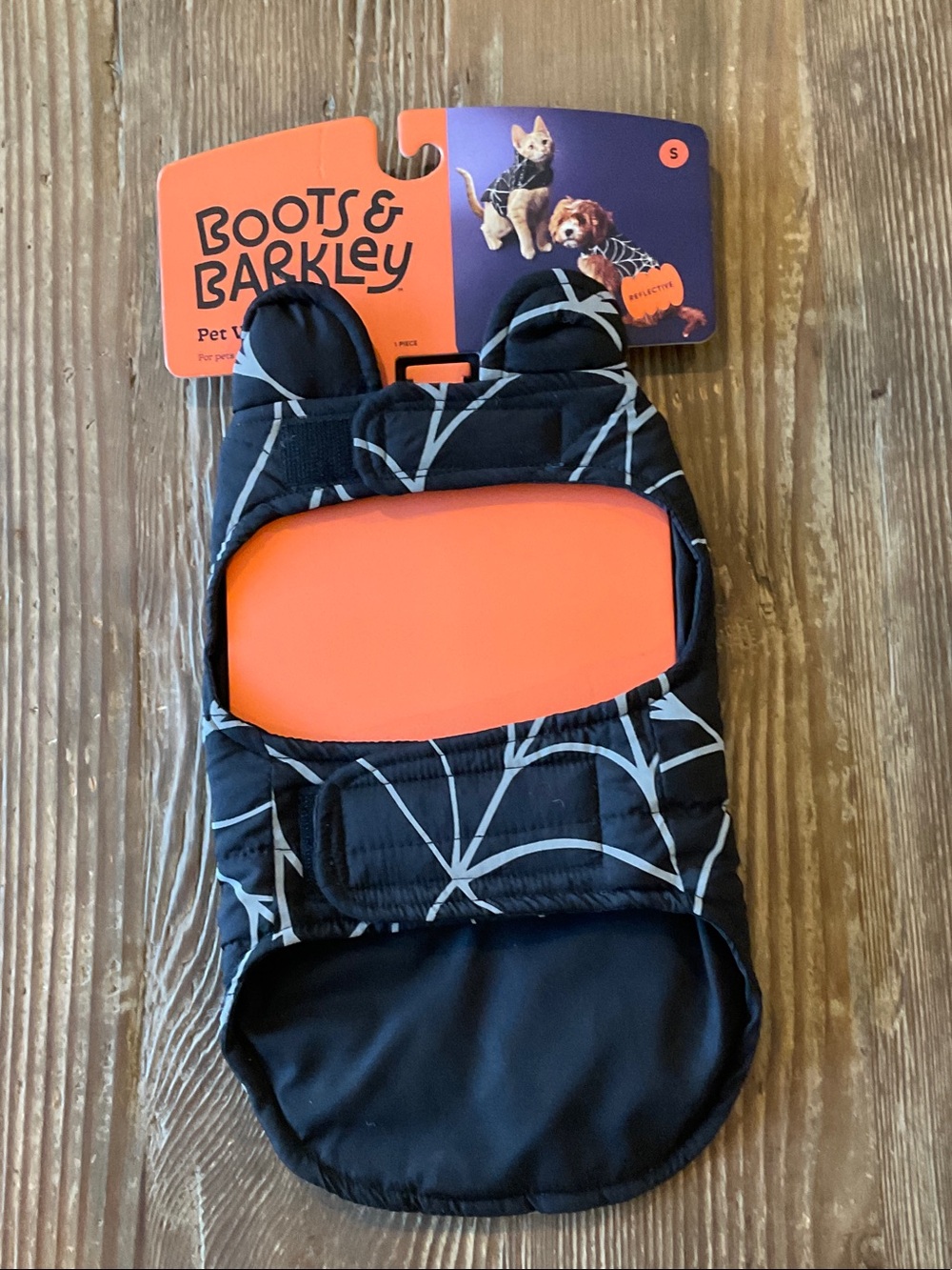 Boots & Barkley small Black & White Spiderweb Pet Jacket